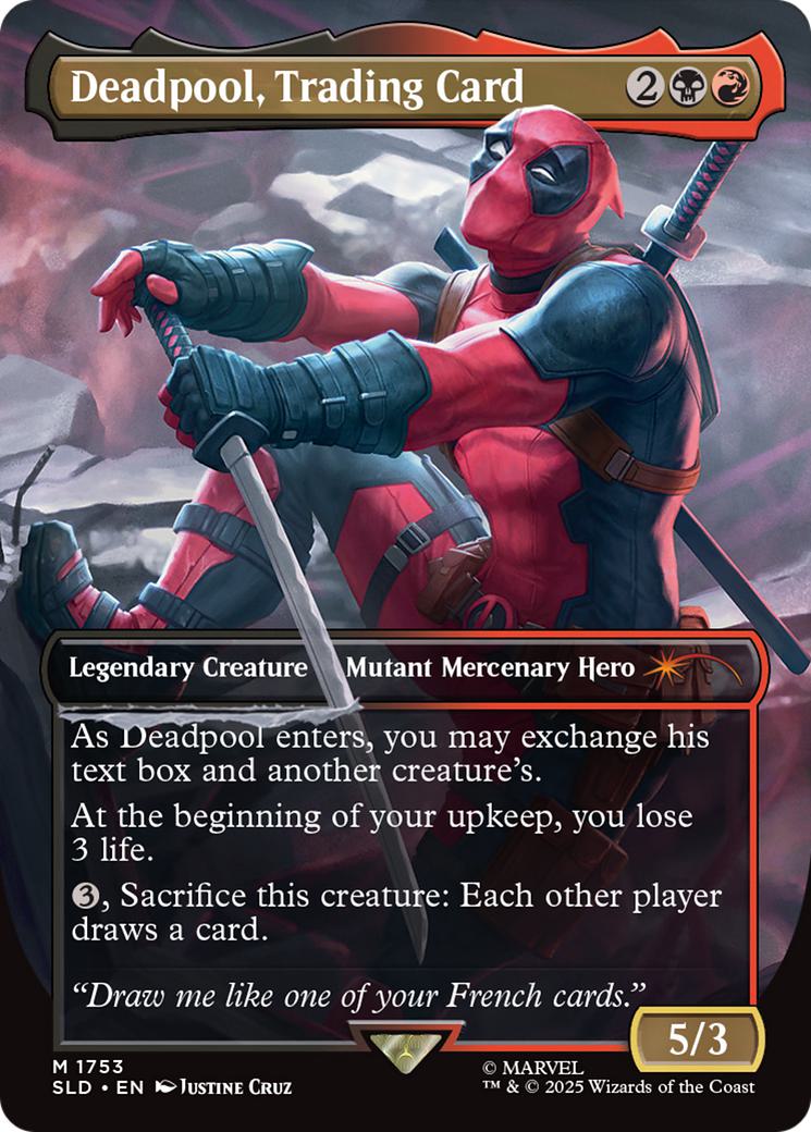 【SLD】Deadpool 非foil＆foilセット【EN】 Deadpool, Trading Card [1753] [Borderless] [Marvel's Deadpool
