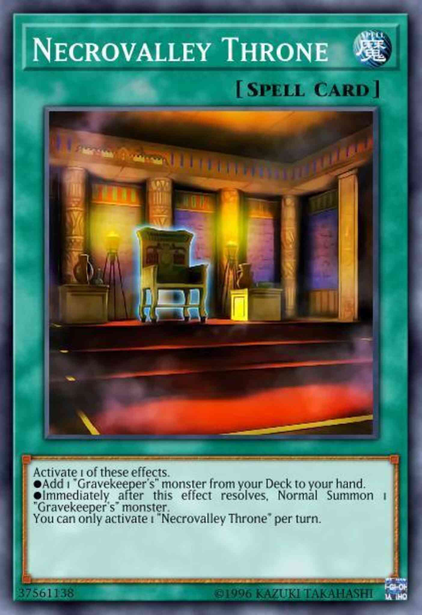 Necrovalley Throne - SOFU-EN055 - Super Rare - Unlimited