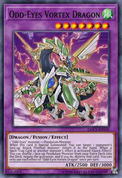 Odd-Eyes Vortex Dragon - LEDD-ENC27 - Common - 1st Edition