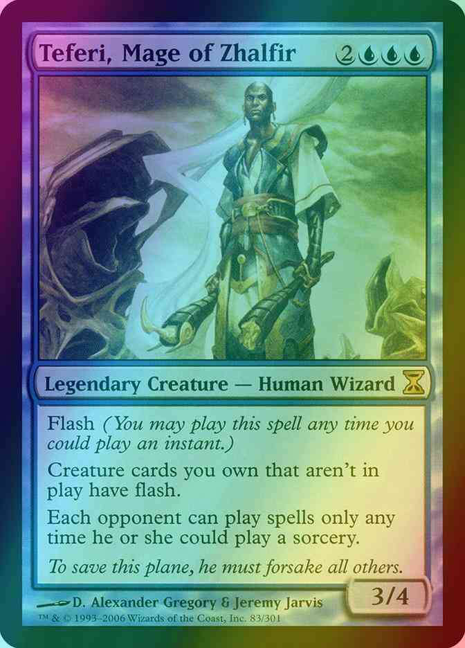 mtg white angel cards Teferi, Mage of Zhalfir [83] [Time Spiral] [Foil] – Face to Face Games