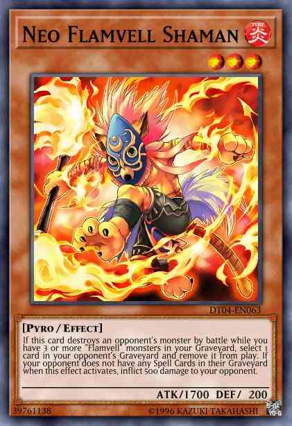 Neo Flamvell Shaman - HA04-EN033 - Super Rare - 1st Edition