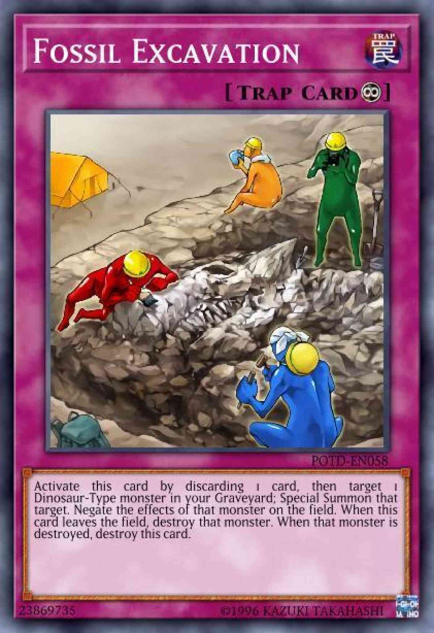 Fossil Excavation - POTD-EN058 - Common - 1st Edition