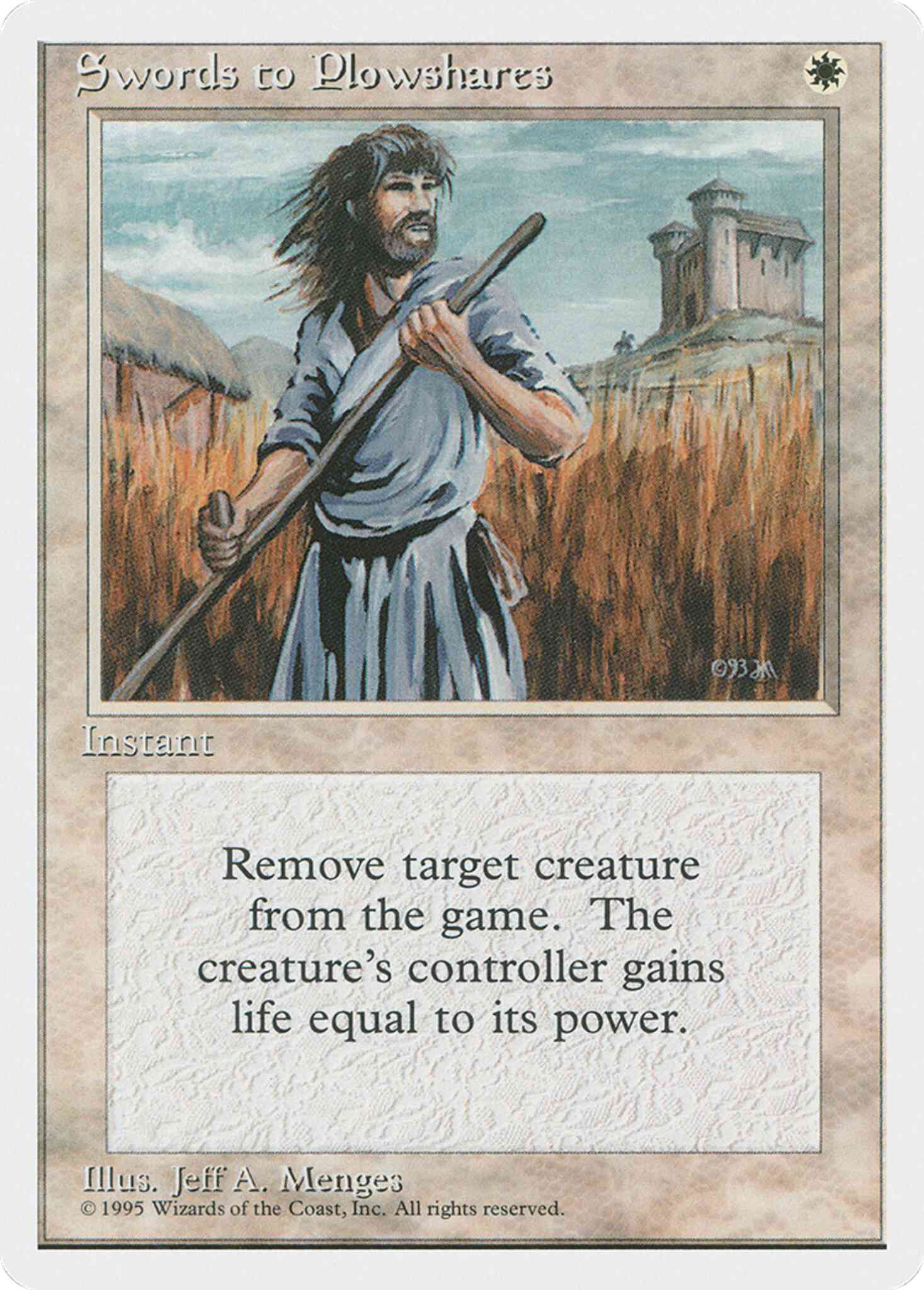 Swords to Plowshares [52] [Fourth Edition] [Non-Foil] – Face to