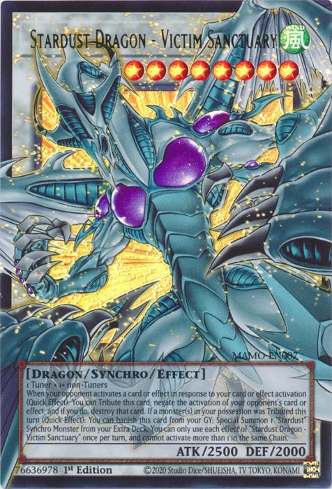 Stardust Dragon - Victim Sanctuary - Extended Art - MAMO-EN007 - Ultra Rare - 1st Edition