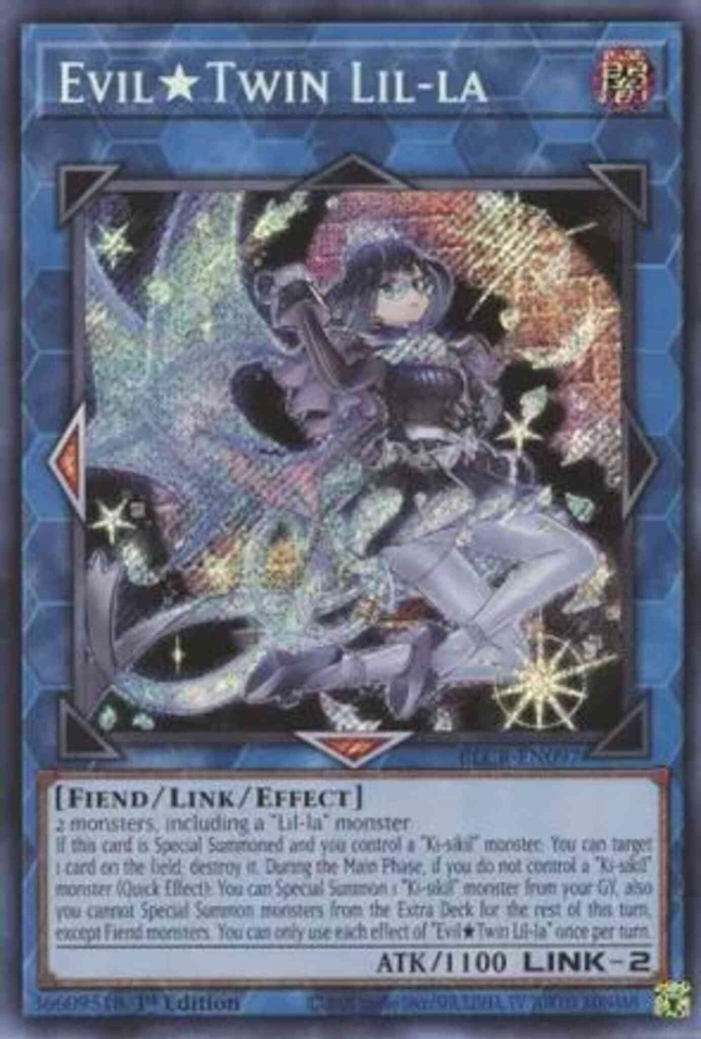 Evil★Twin Lil-la - BLCR-EN097 - Secret Rare - 1st Edition