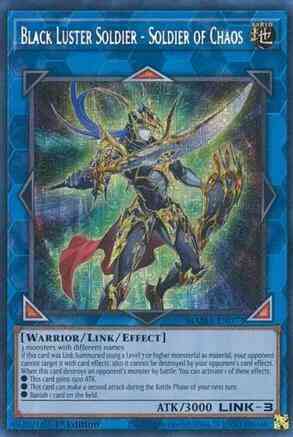 Black Luster Soldier - Soldier of Chaos - MAMA-EN073 - Pharaoh Secret Rare - 1st Edition