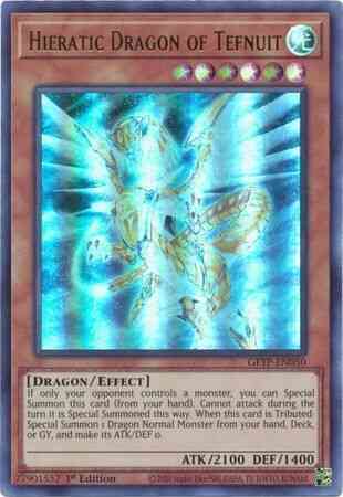 Hieratic Dragon of Tefnuit - GFTP-EN050 - Ultra Rare - 1st Edition