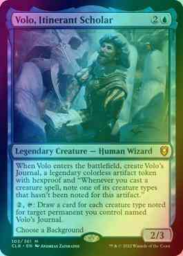 Volo, Itinerant Scholar [103] [Commander Legends: Battle for Baldur's Gate]  [Foil] – Face to Face Games