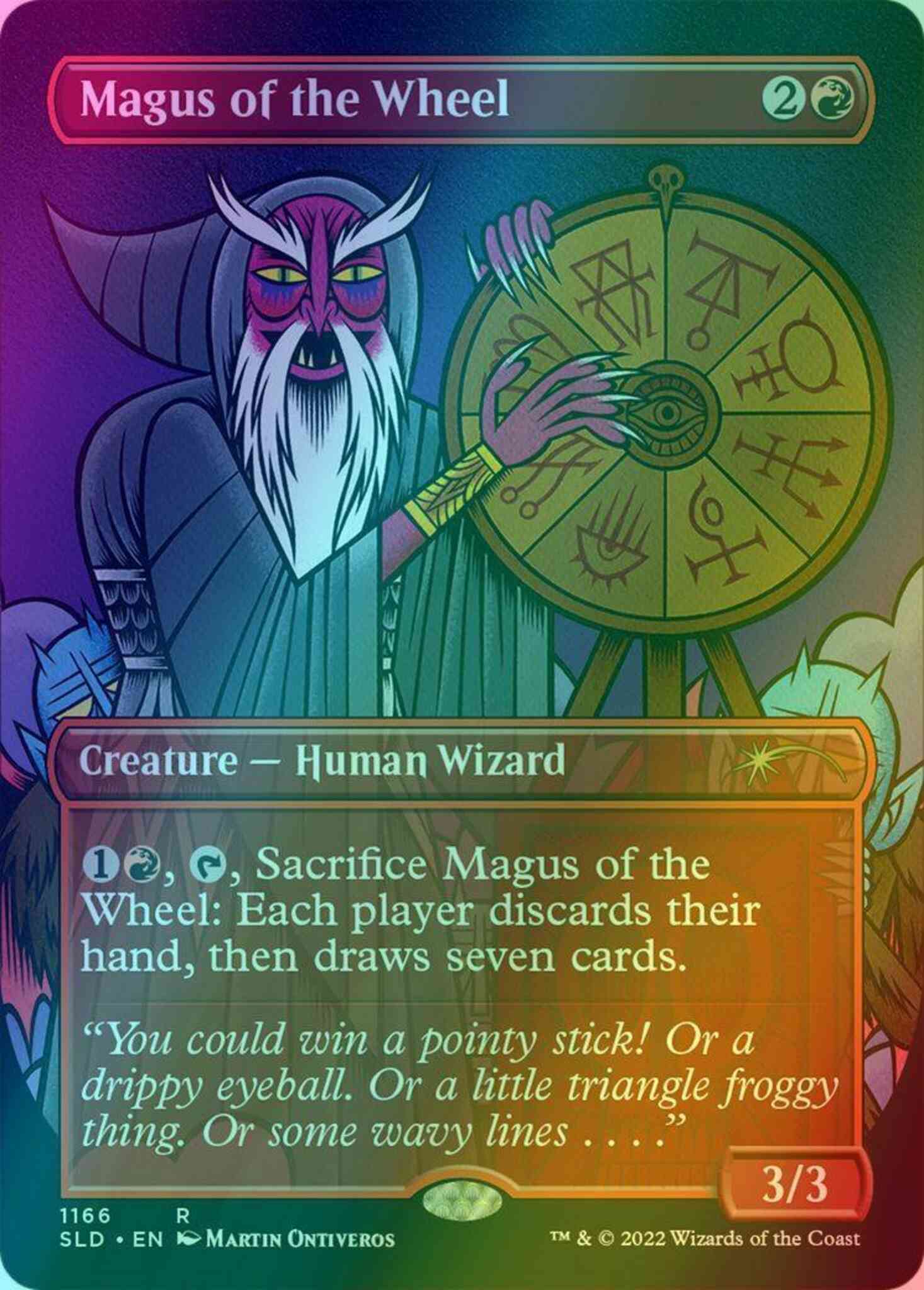 Magus of the Wheel [1166] [Borderless] [Wizards of the Street] [Secret Lair  Drop] [Foil] – Face to Face Games