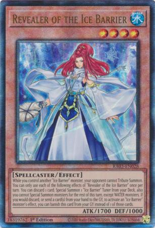 Revealer of the Ice Barrier - RA03-EN028 - Prismatic Ultimate Rare - 1st Edition