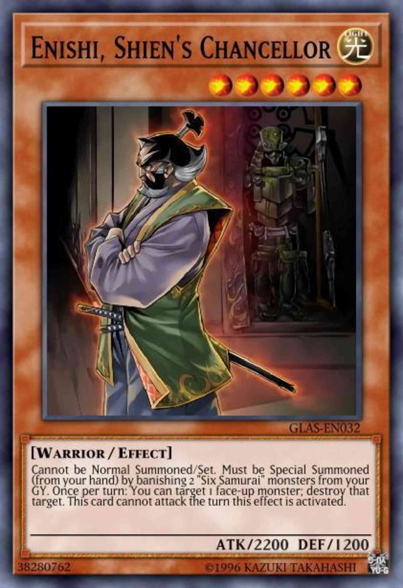 Enishi, Shien's Chancellor - LCGX-EN241 - Super Rare - Unlimited