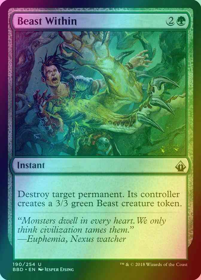 Beast Within [190] [Battlebond] [Foil] – Face to Face Games