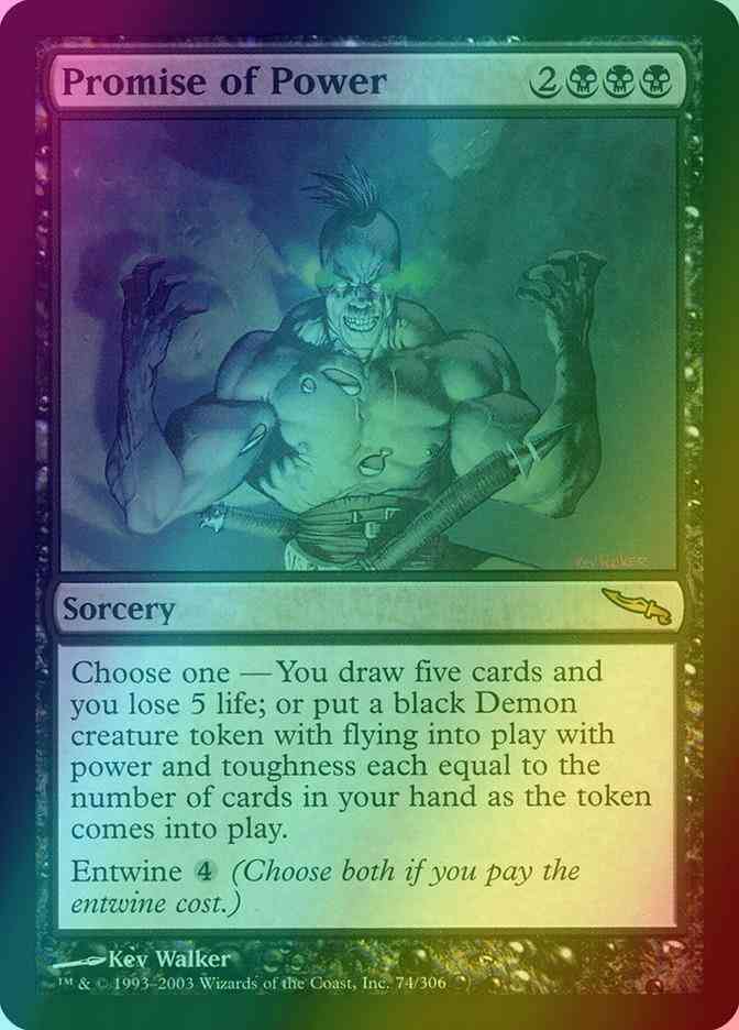 mtg entwine cards Promise of Power [74] [Mirrodin] [Foil] – Face to Face Games