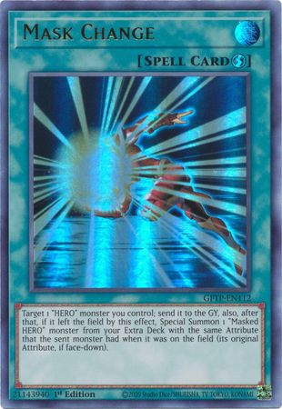 yugioh card beckett Mask Change - GFTP-EN112 - Ultra Rare