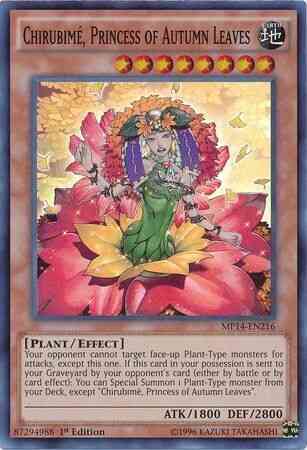 Chirubime, Princess of Autumn Leaves - MP14-EN216 - Super Rare - 1st Edition