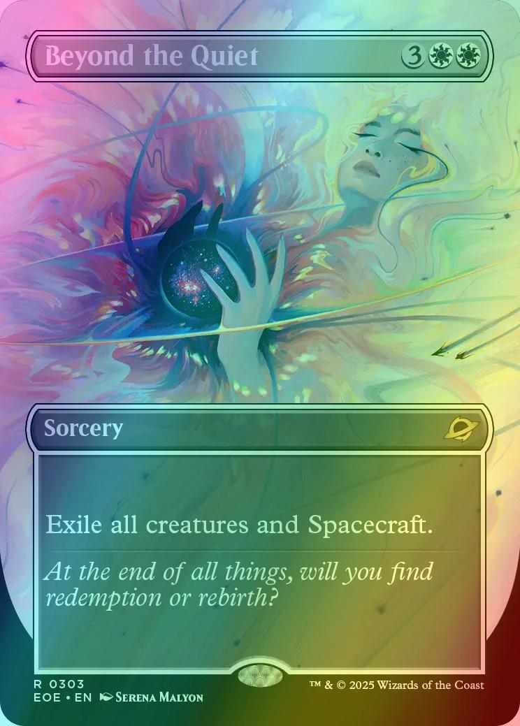 Beyond the Quiet [303] [Borderless] [Surreal Space] [Edge of Eternities]  [Foil] – Face to Face Games