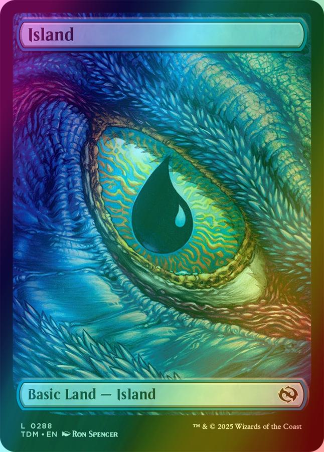 Island [288] [Full Art] [Dragon's Eye] [Tarkir: Dragonstorm] [Foil