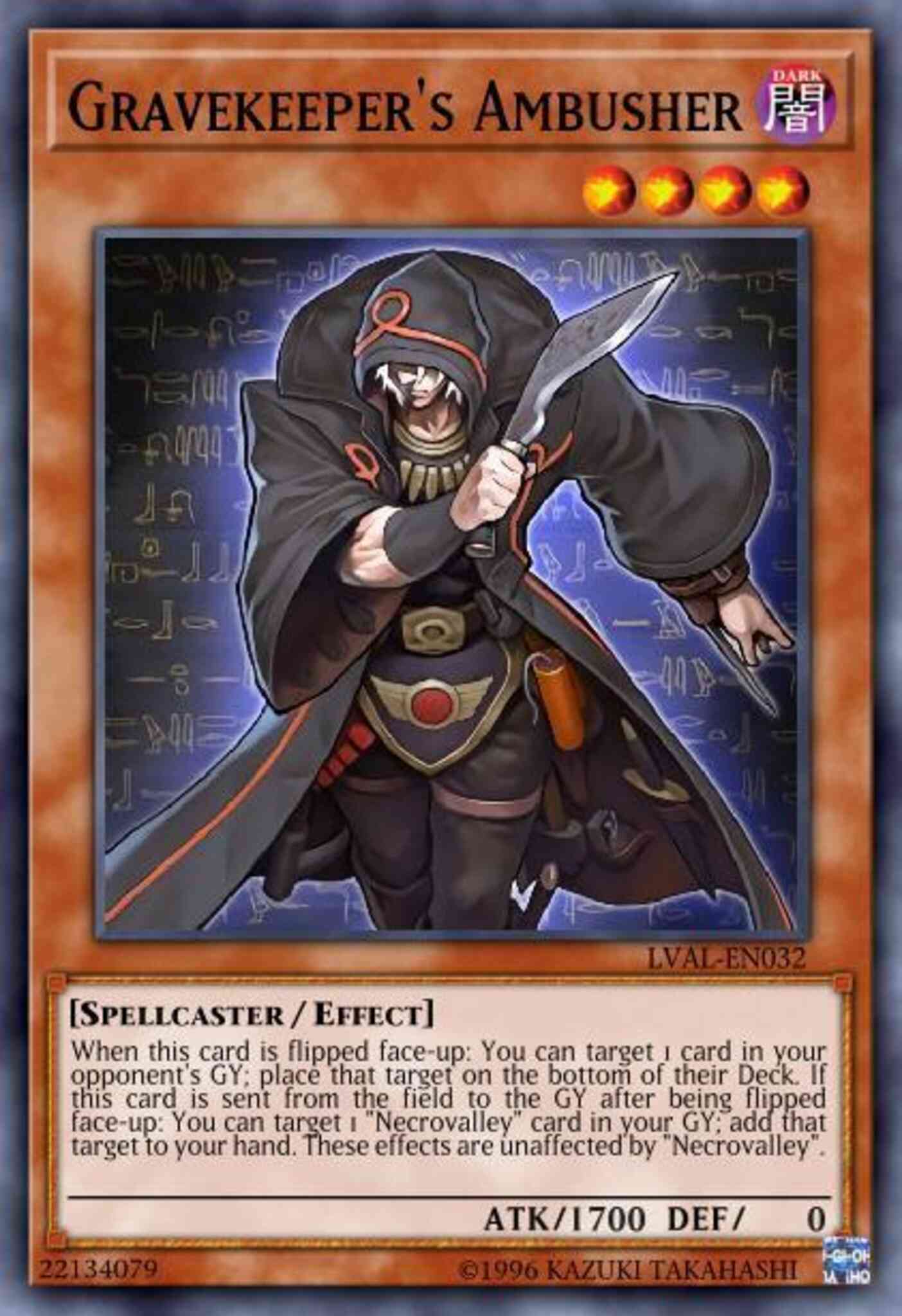 Gravekeeper's Ambusher - LVAL-EN032 - Common - 1st Edition