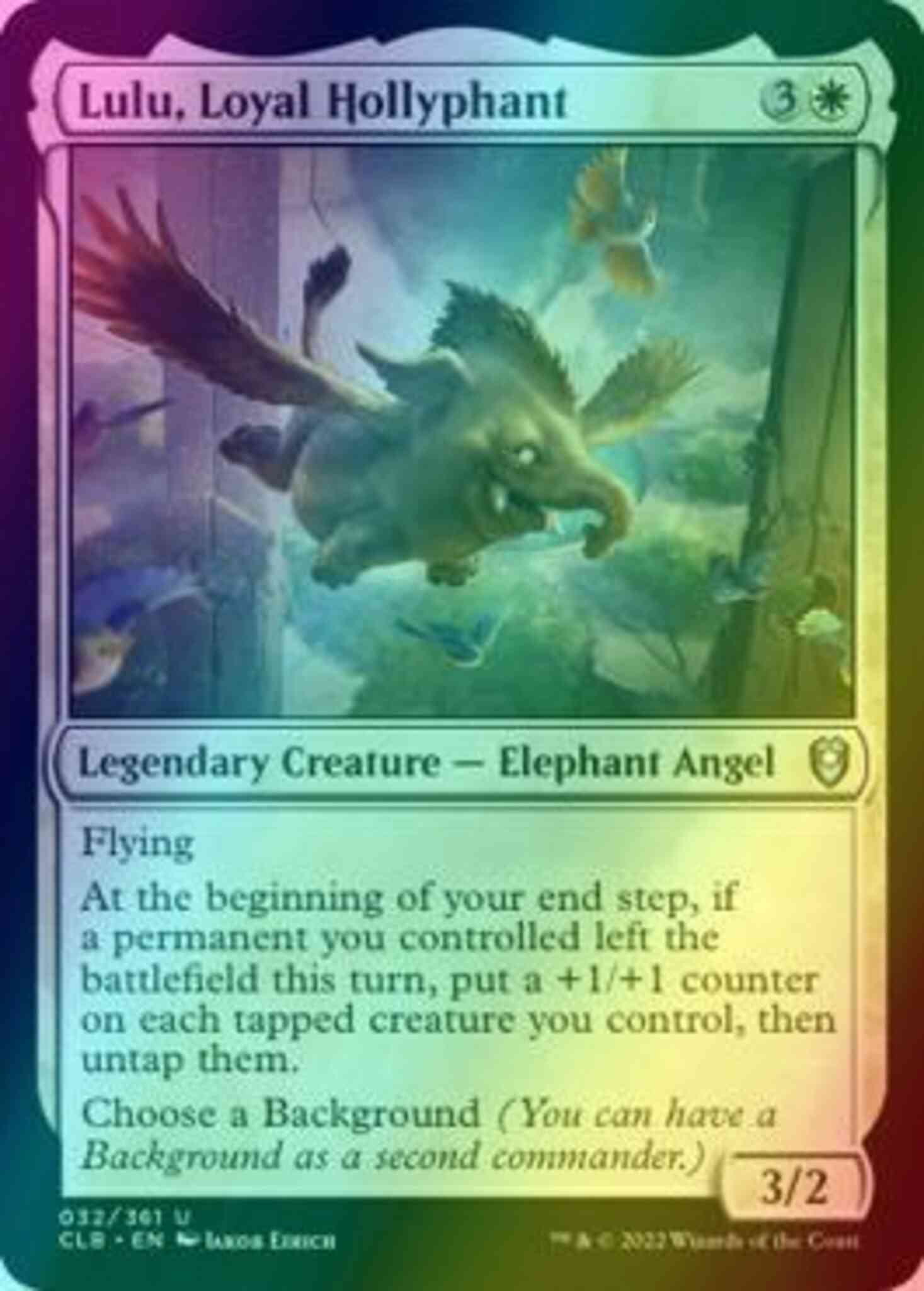 Lulu, Loyal Hollyphant [32] [Commander Legends: Battle for Baldur's Gate]  [Foil] – Face to Face Games