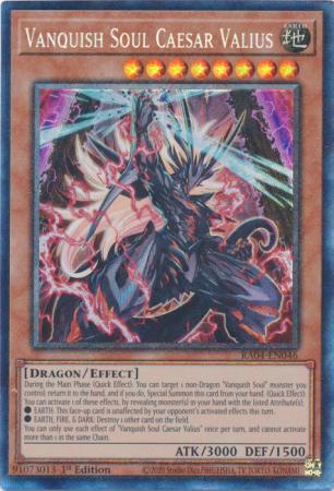 Vanquish Soul Caesar Valius - RA04-EN046 - Collector's Rare - 1st Edition