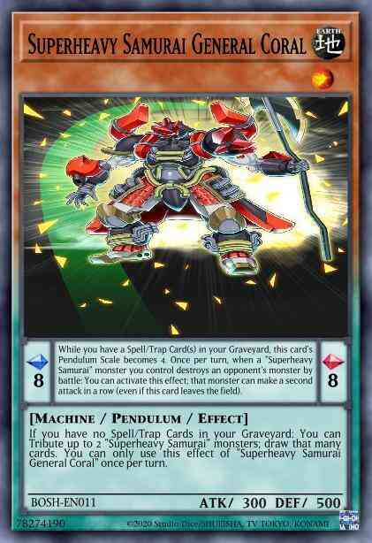 Superheavy Samurai General Coral - MP16-EN182 - Common - Unlimited