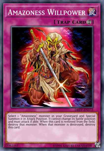 Amazoness Willpower - DREV-EN072 - Rare - Unlimited
