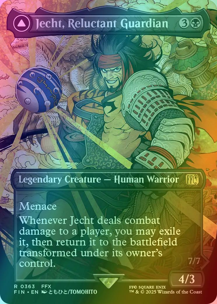 Jecht, Reluctant Guardian // Braska's Final Aeon [363] [Borderless] [FINAL  FANTASY] [Foil] – Face to Face Games