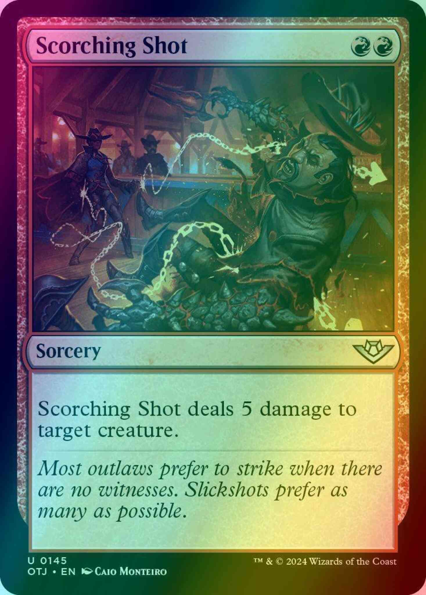 Scorching Shot [145] [Outlaws of Thunder Junction] [Foil] – Face to Face  Games