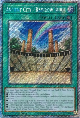 Ancient City - Rainbow Ruins - RA03-EN181 - Platinum Secret Rare - 1st Edition