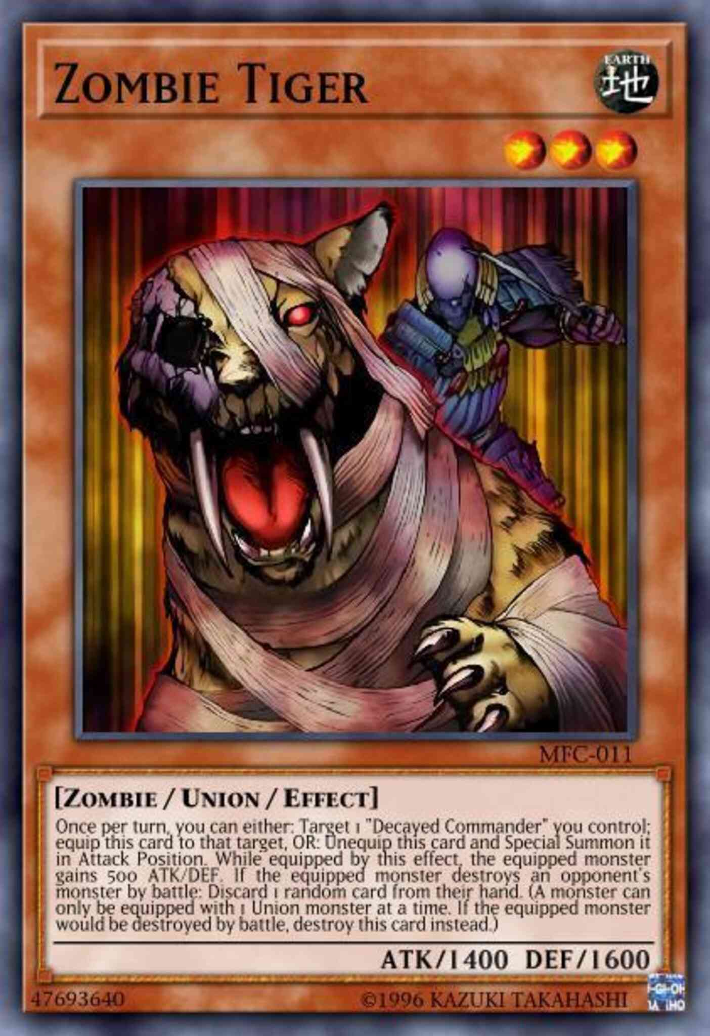 Zombie Tiger - SBLS-EN033 - Common - 1st Edition