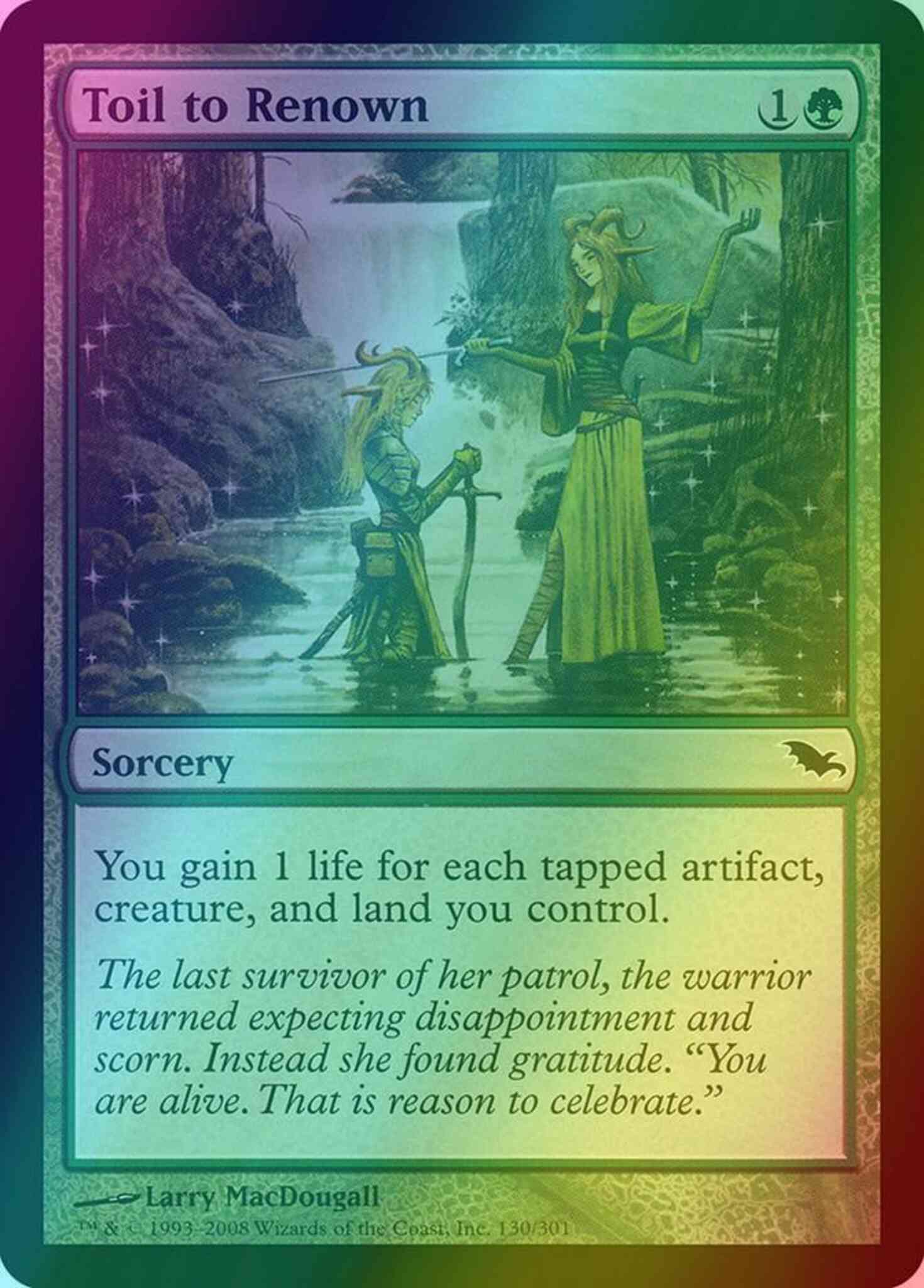 Toil to Renown [130] [Shadowmoor] [Foil] – Face to Face Games