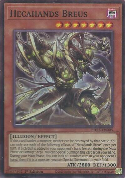 Hecahands Breus - PHRE-EN005 - Super Rare - 1st Edition
