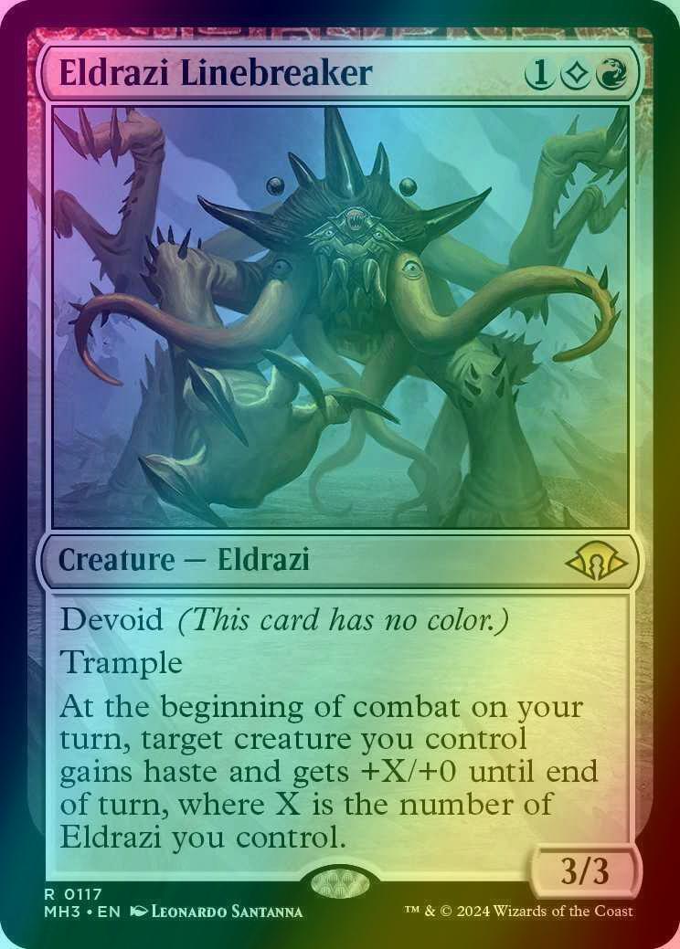 mtg card covers Eldrazi Linebreaker [117] [Modern Horizons 3] [Foil] – Face to Face Games