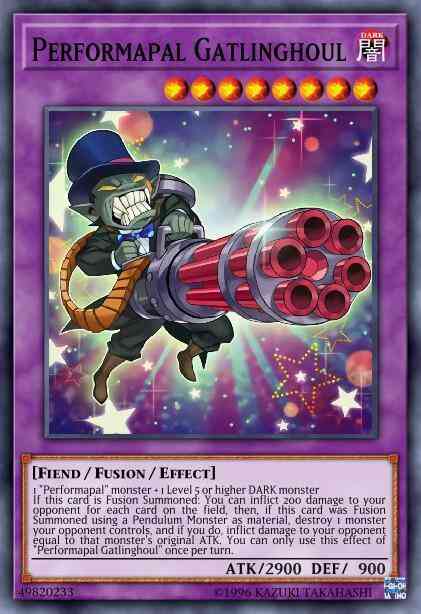 Performapal Gatlinghoul - LEDD-ENC28 - Common - 1st Edition