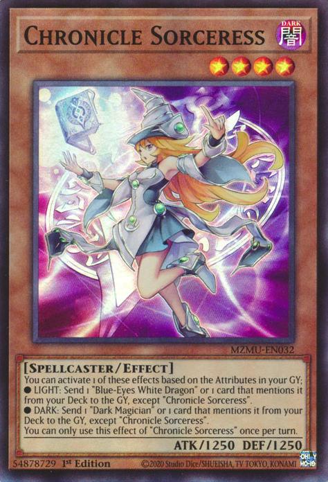 Chronicle Sorceress - MZMU-EN032 - Super Rare - 1st Edition