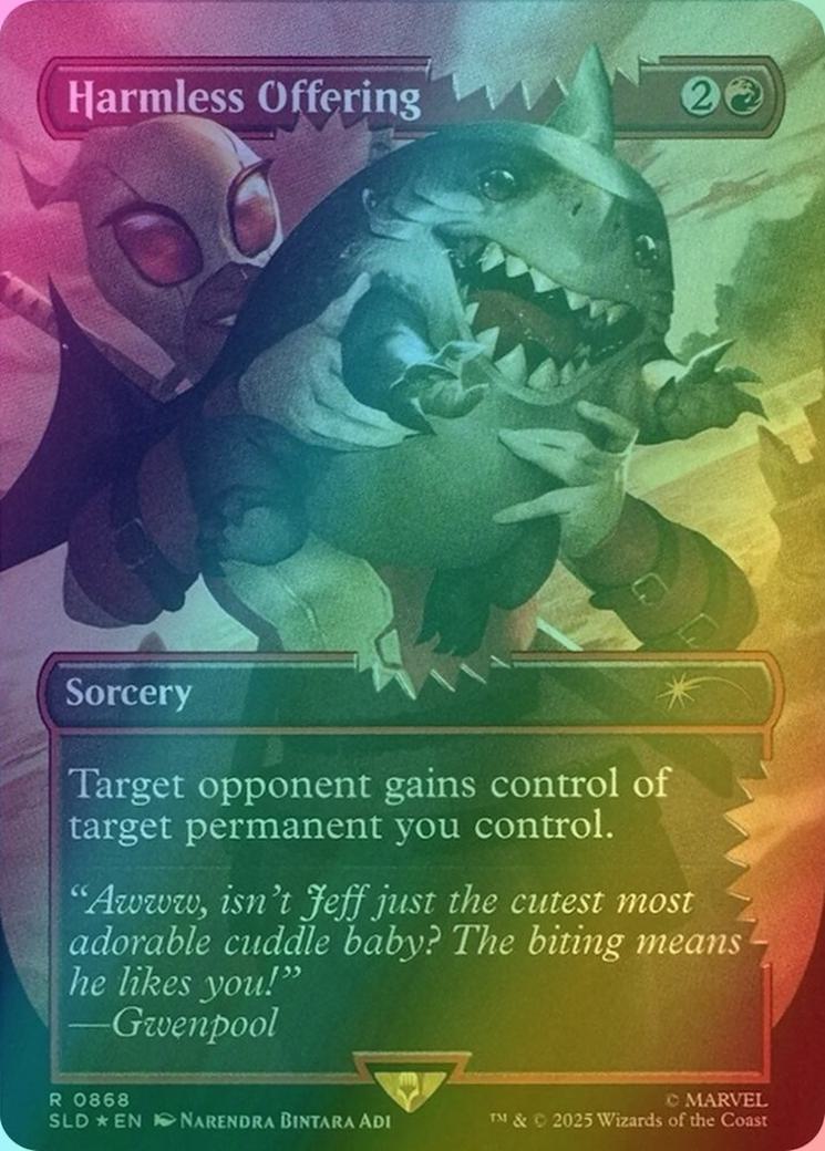 Harmless Offering [0868] [Borderless] [Marvel's Deadpool] [Secret Lair  Drop] [Foil] – Face to Face Games