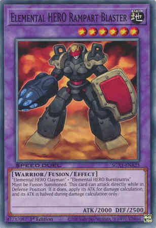 Elemental HERO Rampart Blaster - SGX1-ENA23 - Common - 1st Edition