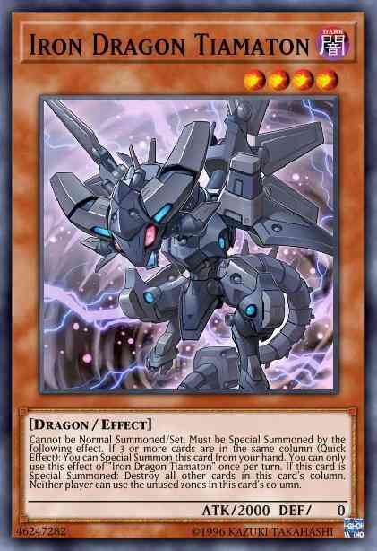 Iron Dragon Tiamaton - MP19-EN016 - Prismatic Secret Rare - 1st Edition
