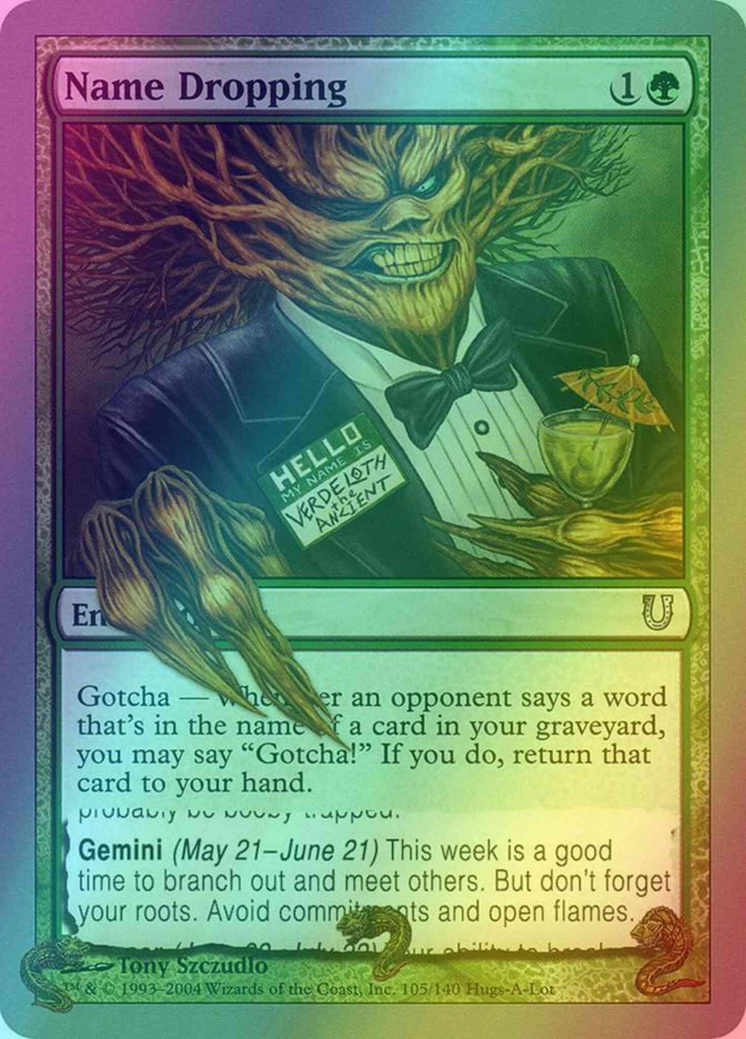 Name Dropping [105] [Unhinged] [Foil] – Face to Face Games