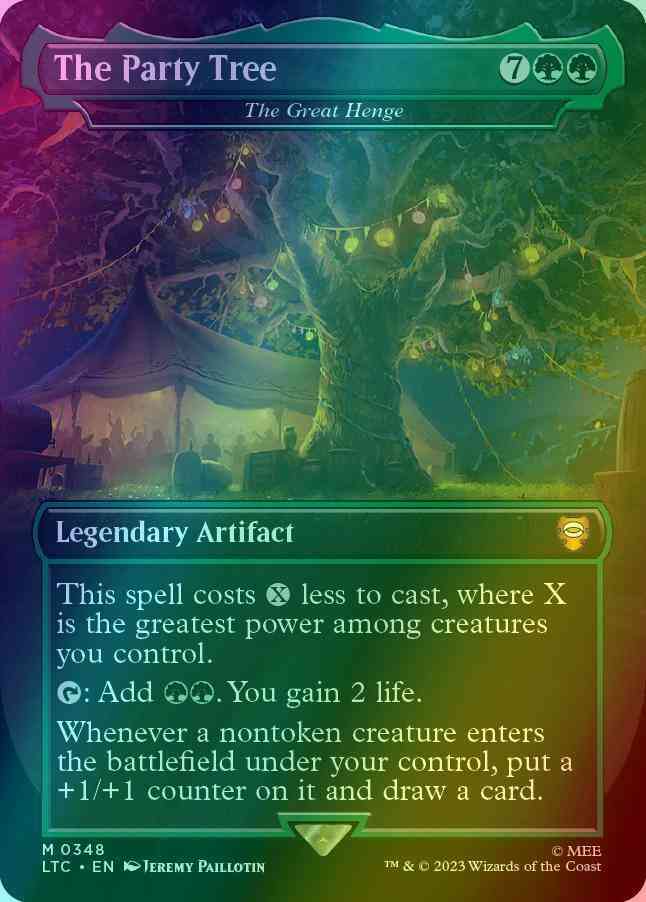 the party tree mtg commander deck Amazon.com: Magic: The Gathering Commander Legends: Battle for Baldur's  Gate Commander Deck – Party Time + Collector Booster Sample Pack : Toys &  Games