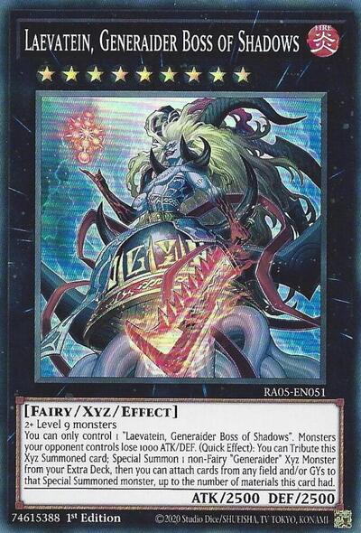 Laevatein, Generaider Boss of Shadows - RA05-EN051 - Super Rare - 1st Edition