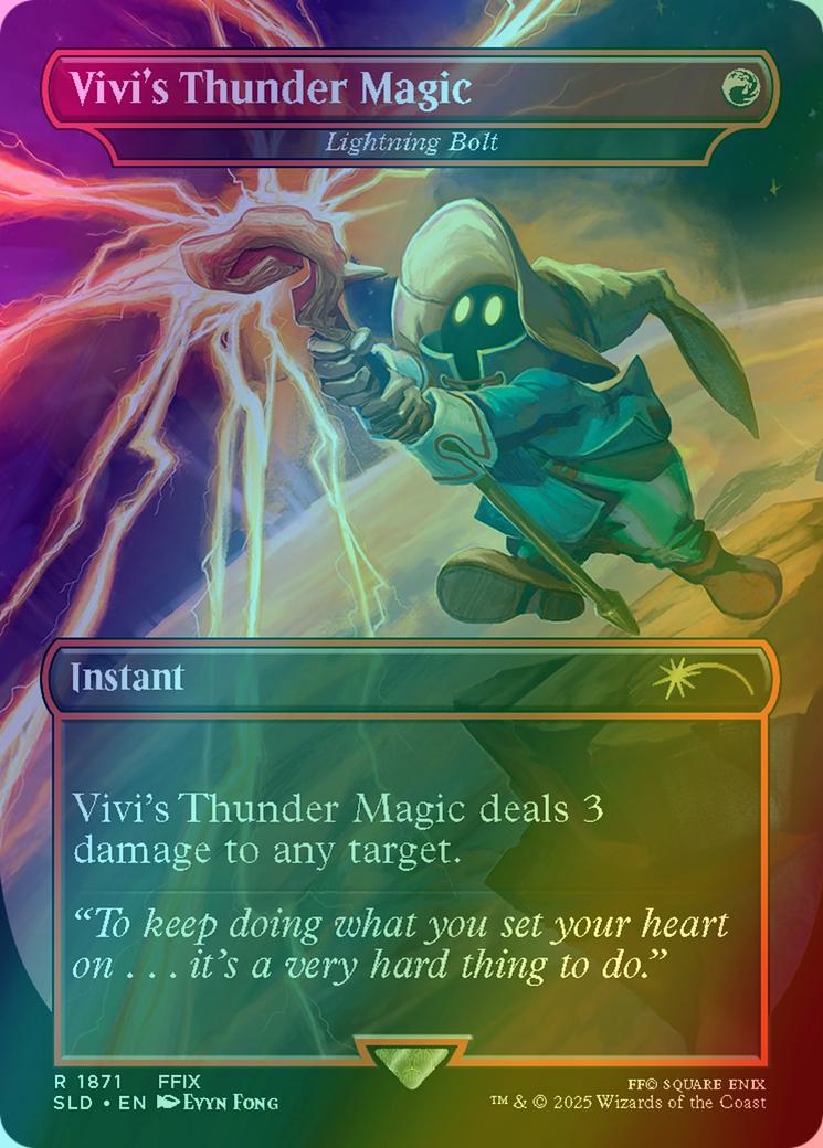 Vivi's Thunder Magic - Lightning Bolt [1871] [Borderless] [FINAL