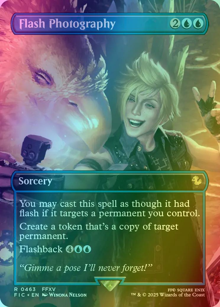MTG JP 463 ファンシー・フラッシュ/Flash Photography Flash Photography [463] [Borderless] [Scene] [FINAL FANTASY
