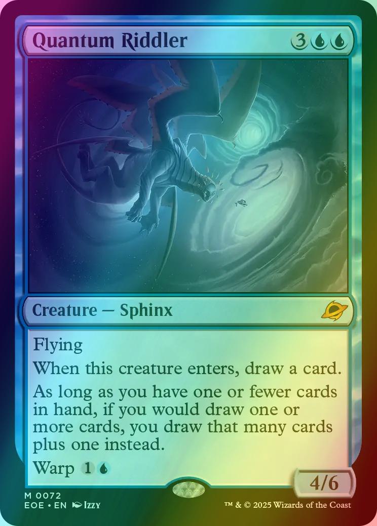 マジック：ザ・ギャザリング MTG Foil Quantum Riddler EOE M 305
