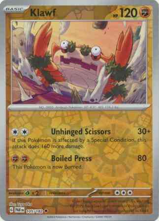 klawf full art pokemon card Klawf - 105/182