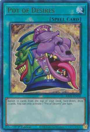 Pot of Desires - RA01-EN056 - Prismatic Ultimate Rare - 1st Edition