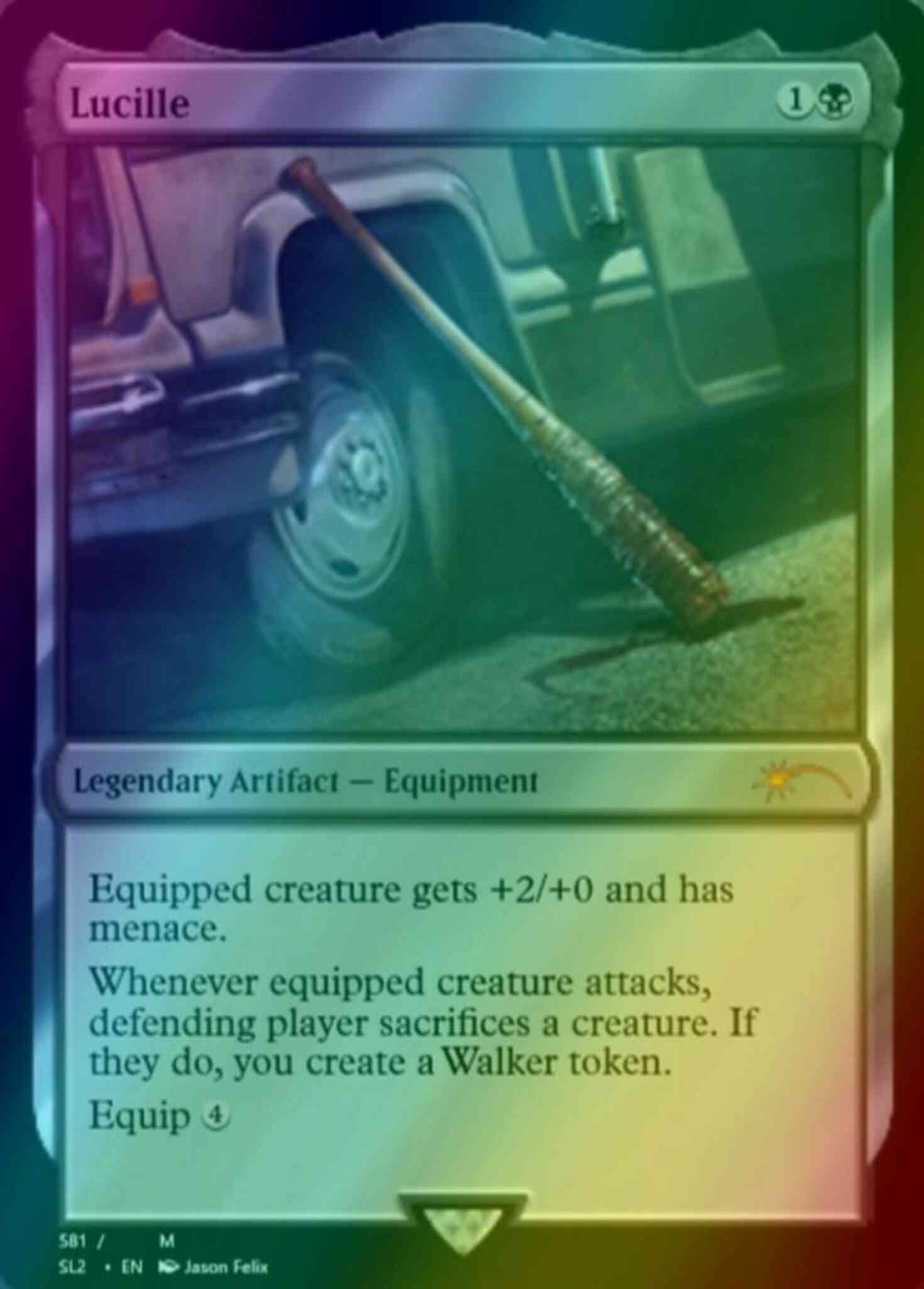 Lucille [0581] [Walking Dead] [Secret Lair Drop] [Foil] – Face to