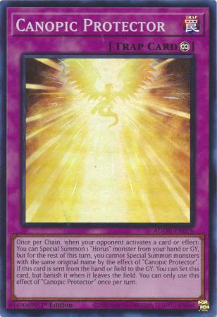 Canopic Protector - AGOV-EN076 - Super Rare - 1st Edition