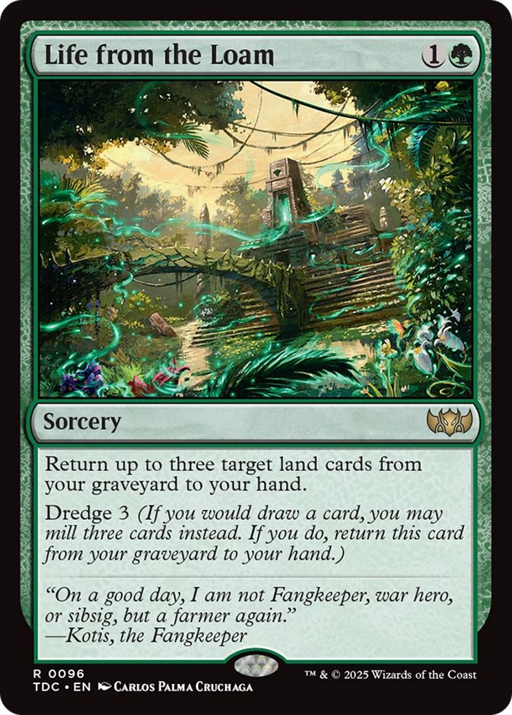 【MTG】壌土からの生命foil Life from the Loam Life from the Loam [96] [Tarkir: Dragonstorm: Commander] [Non-Foil