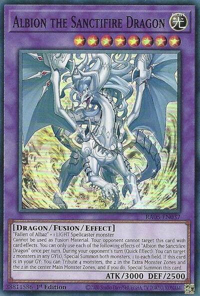 Albion the Sanctifire Dragon - RA05-EN037 - Super Rare - 1st Edition
